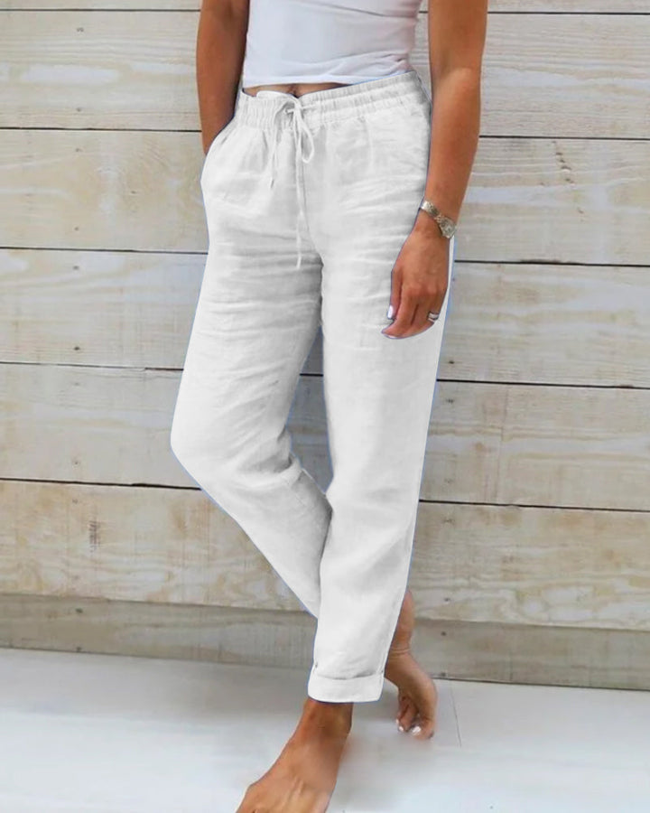 Monika™ Cotton and Linen Summer Trousers