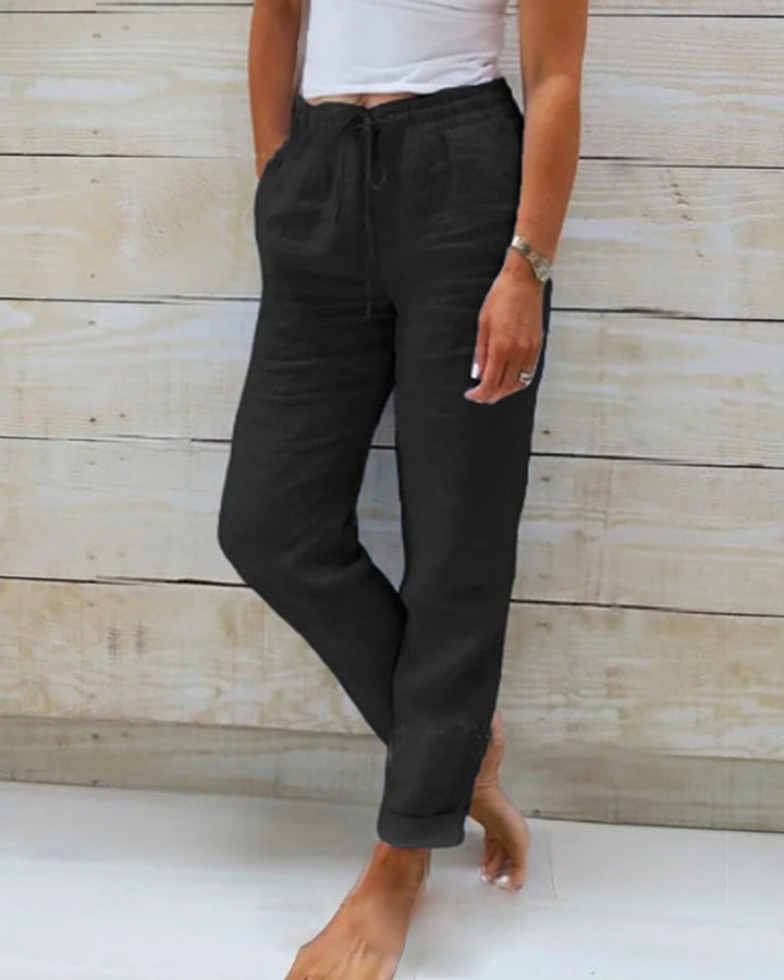 Monika™ Cotton and Linen Summer Trousers