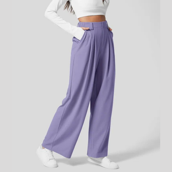 Elysian Stretch High-Waisted Trousers