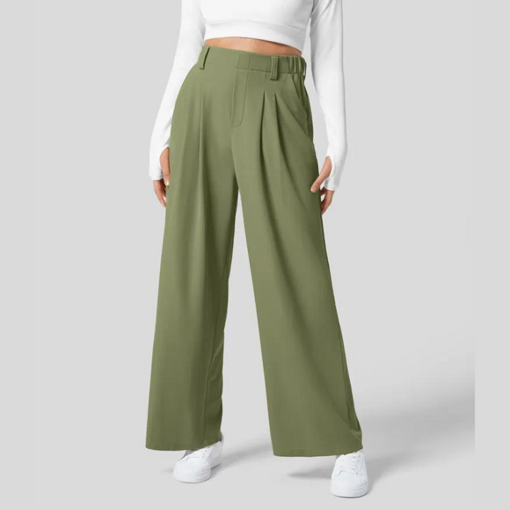 Elysian Stretch High-Waisted Trousers