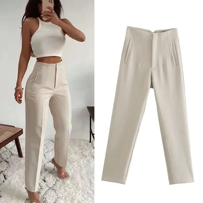 Avery High-Waisted Trousers