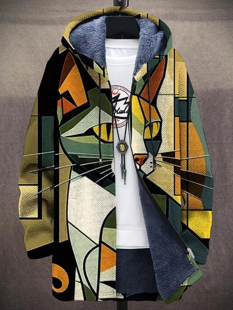 Ciara | Coat with artistic print