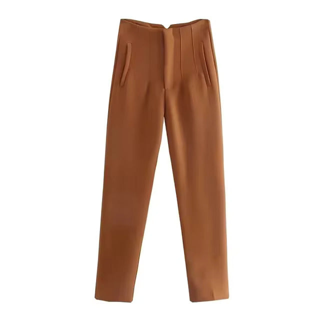 Avery High-Waisted Trousers